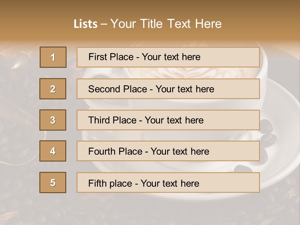 Still Life Latte Latteart PowerPoint Template