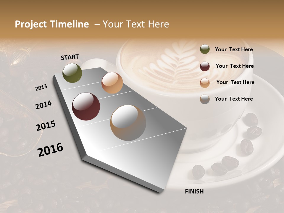Still Life Latte Latteart PowerPoint Template