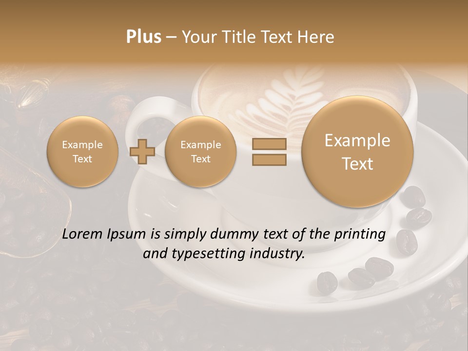 Still Life Latte Latteart PowerPoint Template