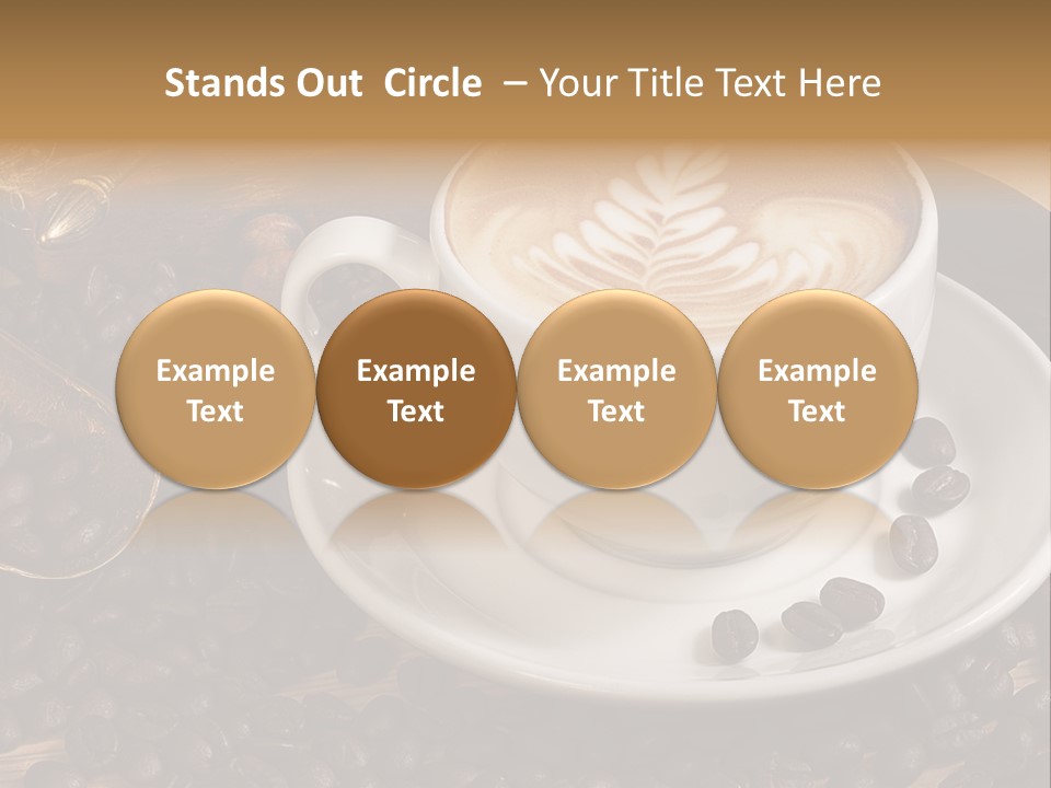 Still Life Latte Latteart PowerPoint Template