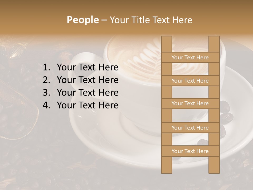 Still Life Latte Latteart PowerPoint Template