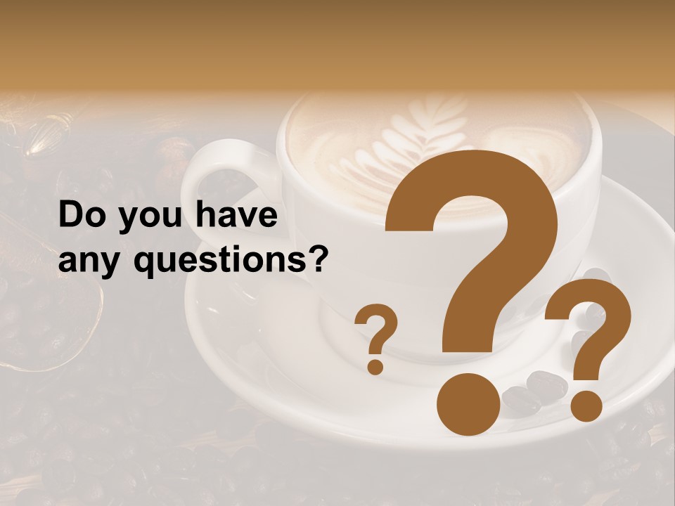 Still Life Latte Latteart PowerPoint Template