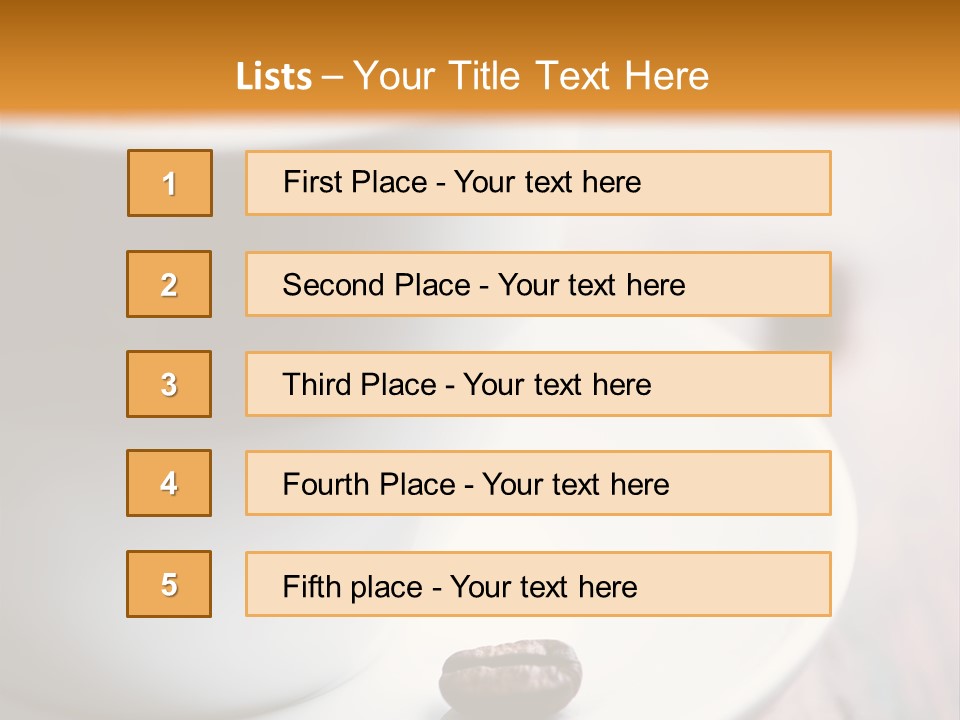 Arabica Froth Coffee Beans PowerPoint Template