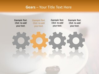 Arabica Froth Coffee Beans PowerPoint Template