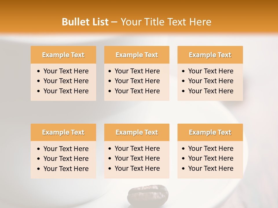 Arabica Froth Coffee Beans PowerPoint Template