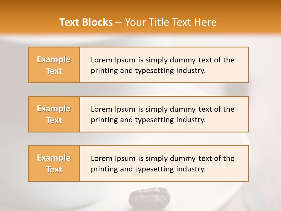 Arabica Froth Coffee Beans PowerPoint Template