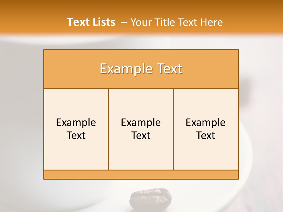 Arabica Froth Coffee Beans PowerPoint Template