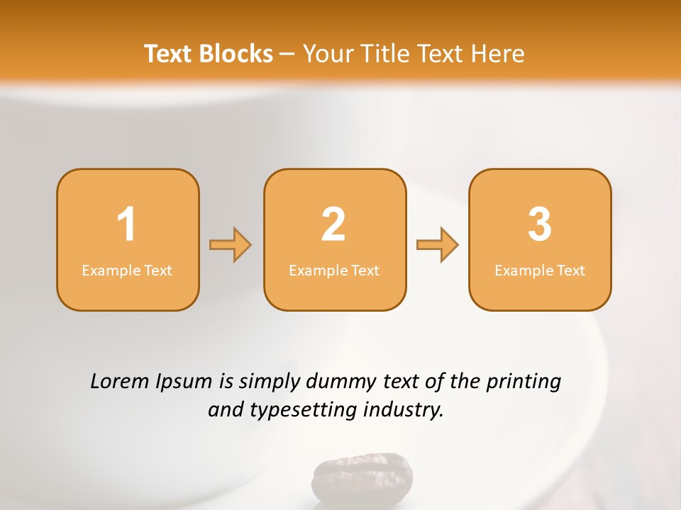 Arabica Froth Coffee Beans PowerPoint Template