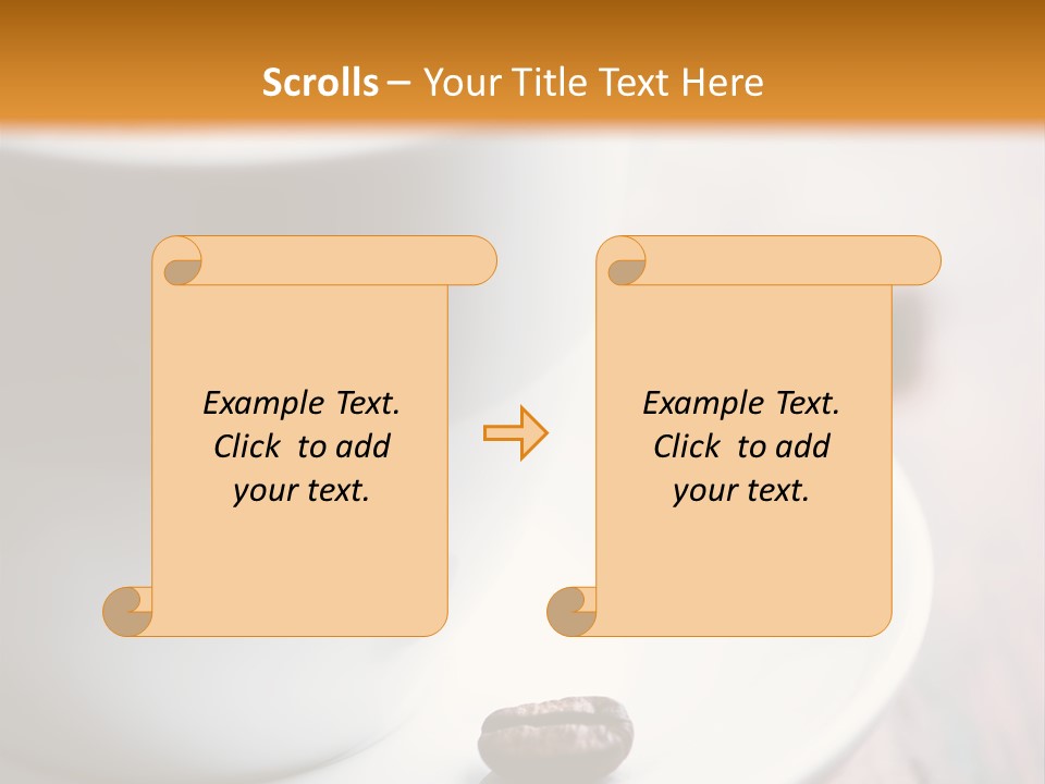 Arabica Froth Coffee Beans PowerPoint Template