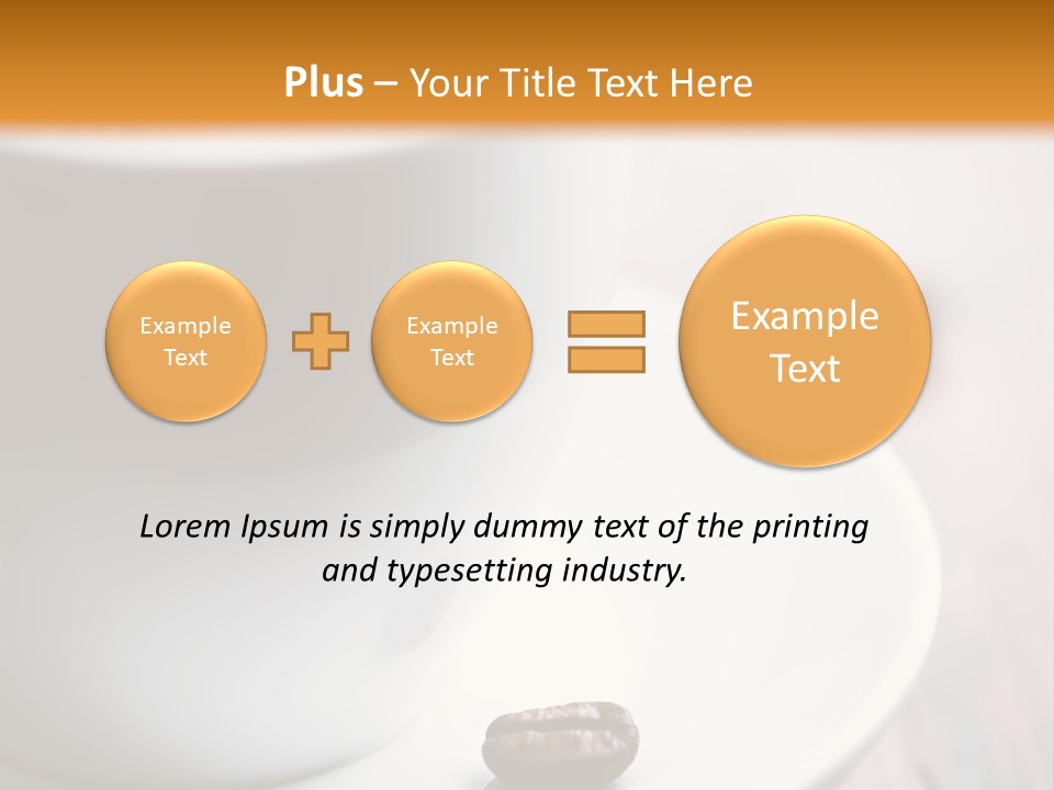 Arabica Froth Coffee Beans PowerPoint Template