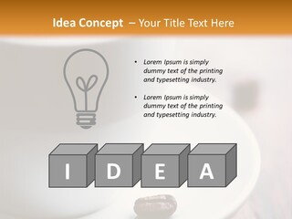 Arabica Froth Coffee Beans PowerPoint Template