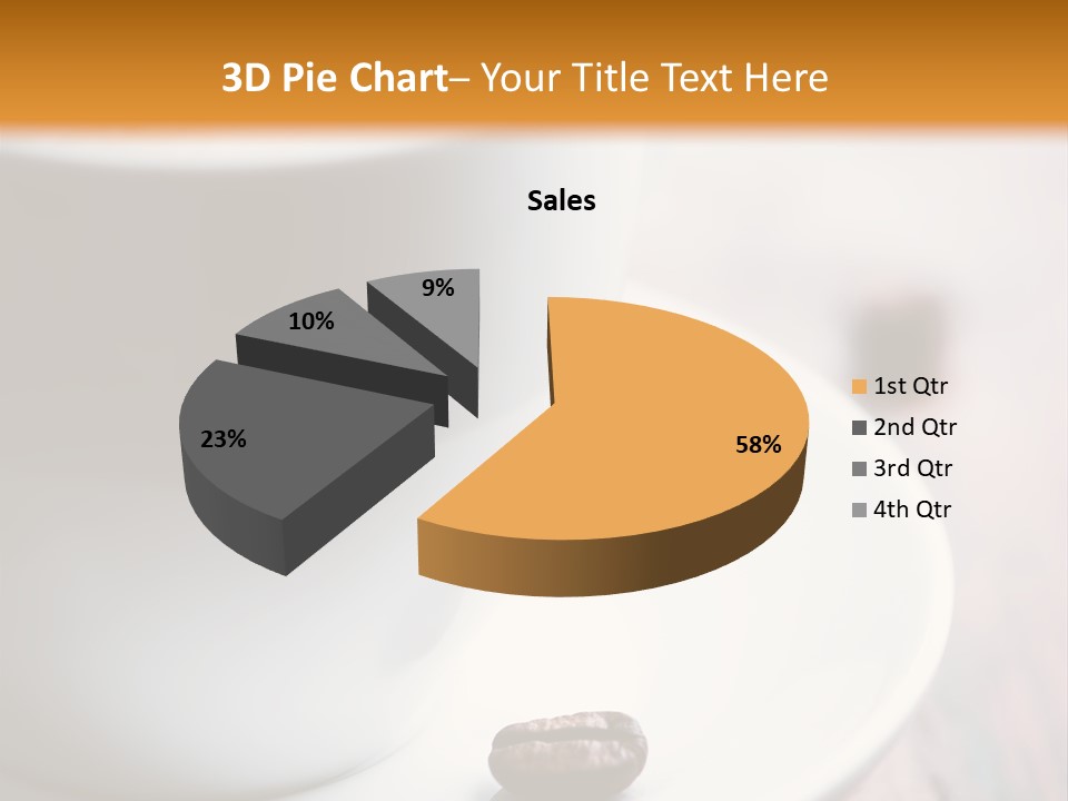 Arabica Froth Coffee Beans PowerPoint Template