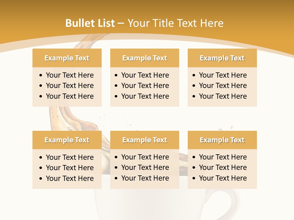 Liquid Mocha Morning Object Jump Italian Abstract Hot Is Cafe Coffee PowerPoint Template