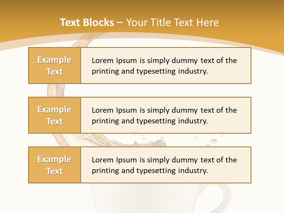 Liquid Mocha Morning Object Jump Italian Abstract Hot Is Cafe Coffee PowerPoint Template