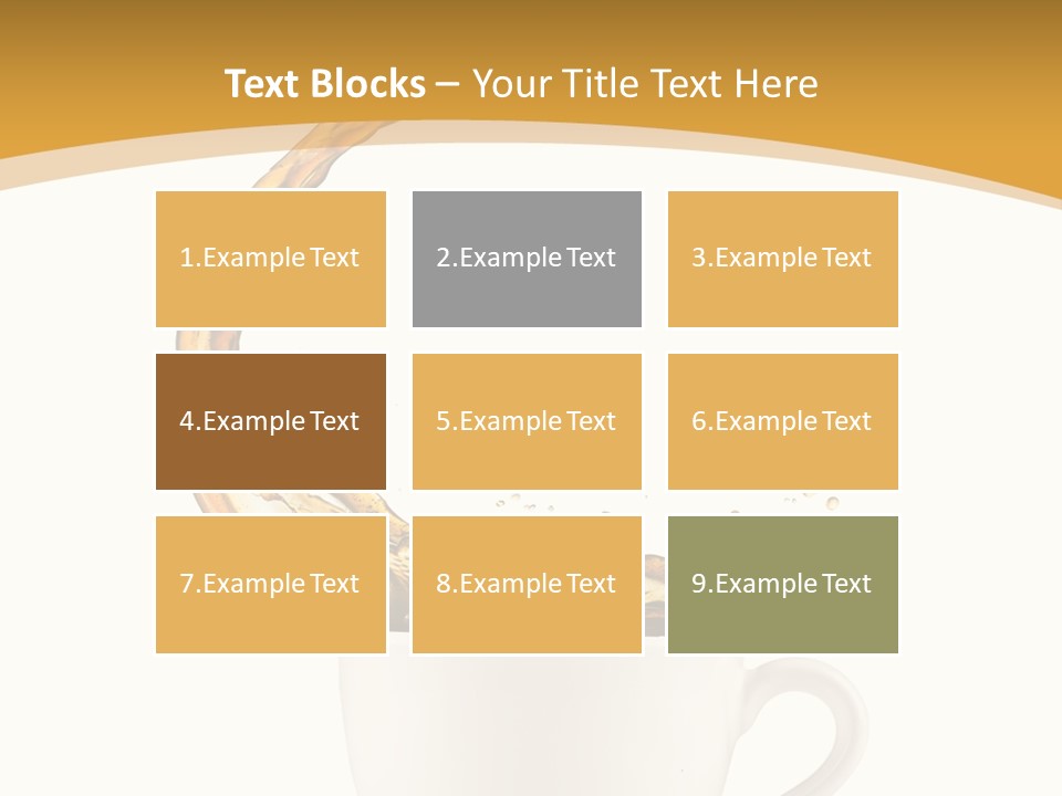 Liquid Mocha Morning Object Jump Italian Abstract Hot Is Cafe Coffee PowerPoint Template