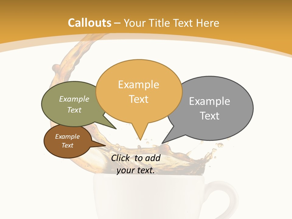 Liquid Mocha Morning Object Jump Italian Abstract Hot Is Cafe Coffee PowerPoint Template