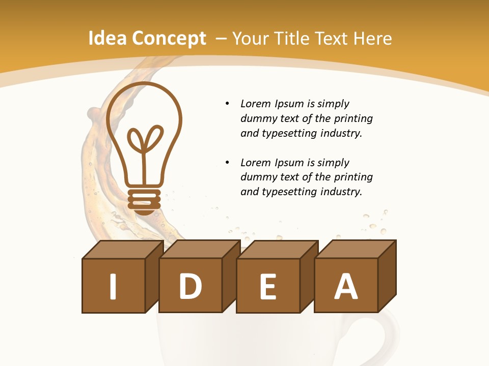 Liquid Mocha Morning Object Jump Italian Abstract Hot Is Cafe Coffee PowerPoint Template