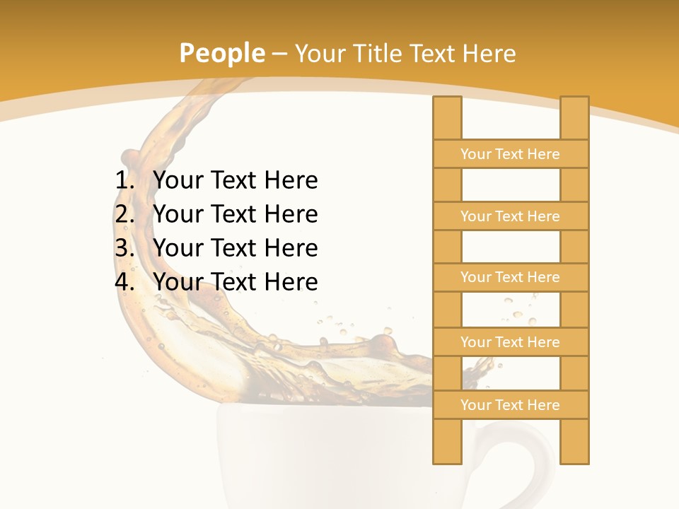 Liquid Mocha Morning Object Jump Italian Abstract Hot Is Cafe Coffee PowerPoint Template