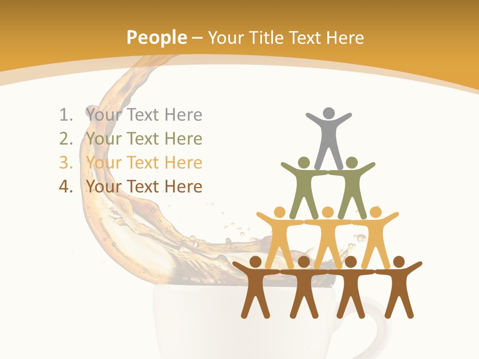 Liquid Mocha Morning Object Jump Italian Abstract Hot Is Cafe Coffee PowerPoint Template