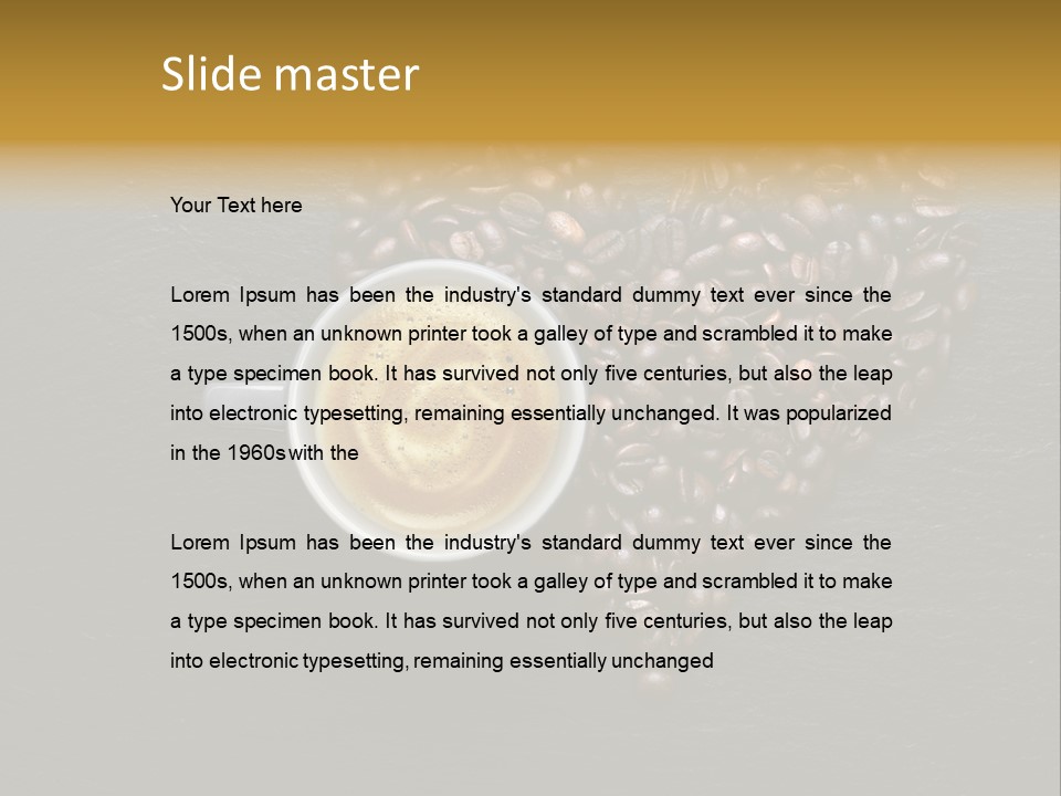 Matin Alimentation Mousse PowerPoint Template