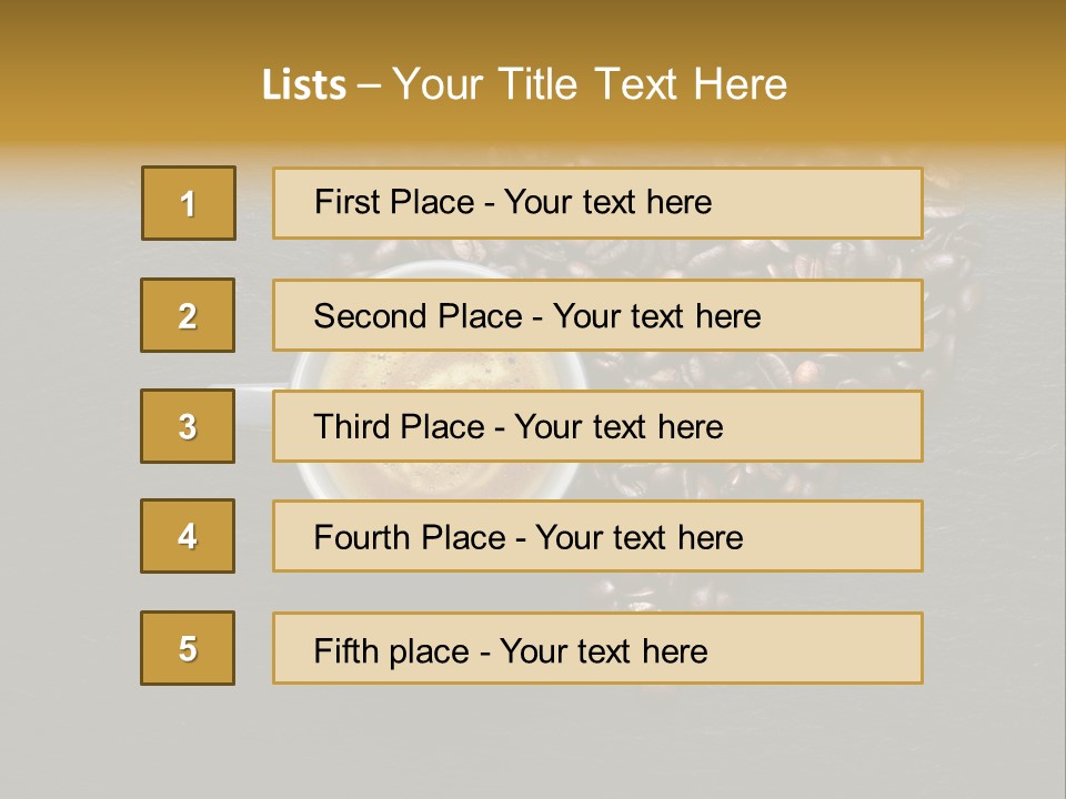 Matin Alimentation Mousse PowerPoint Template