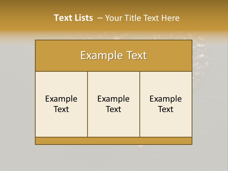 Matin Alimentation Mousse PowerPoint Template