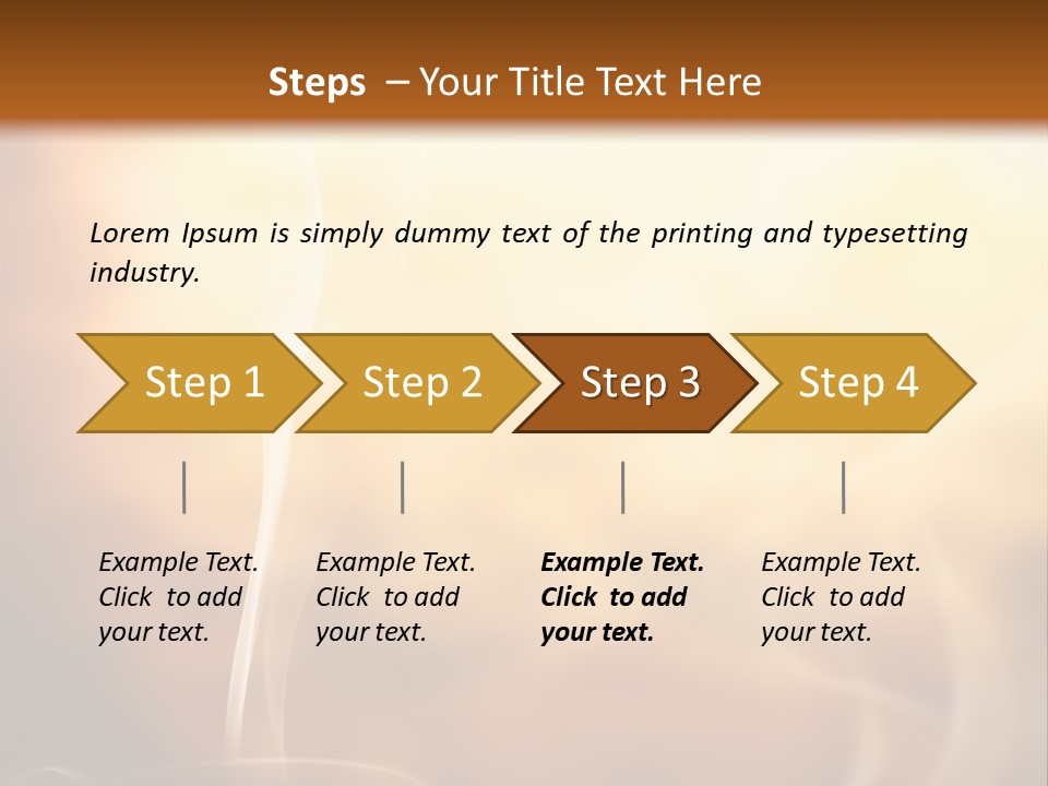 Smoke Hot Drinks Restarurant PowerPoint Template