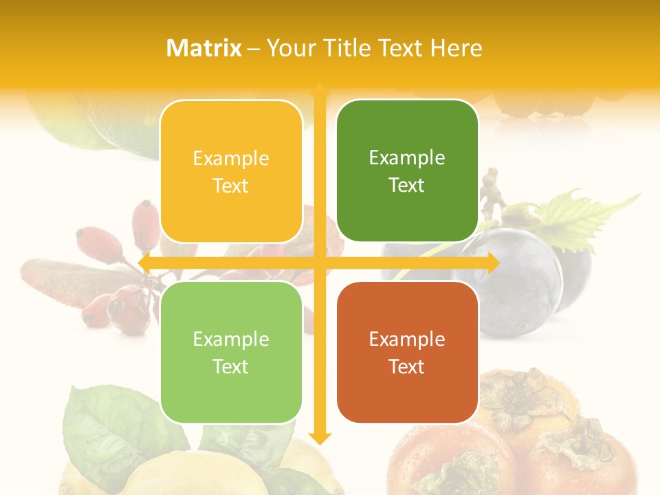 Isolated Juicy Lemon PowerPoint Template