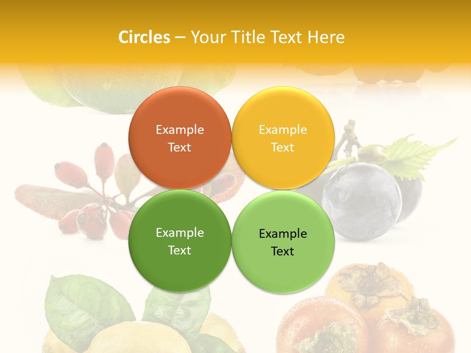 Isolated Juicy Lemon PowerPoint Template