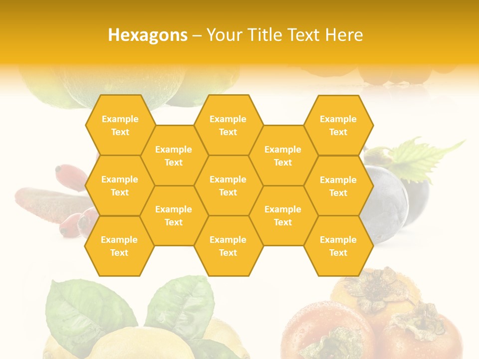 Isolated Juicy Lemon PowerPoint Template