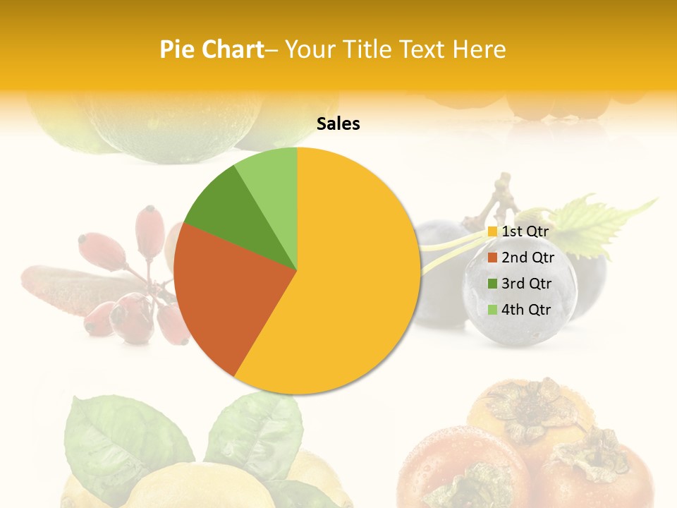 Isolated Juicy Lemon PowerPoint Template