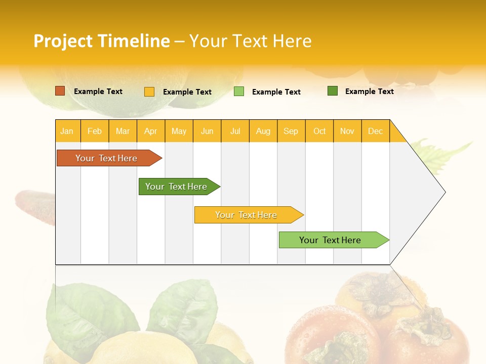 Isolated Juicy Lemon PowerPoint Template