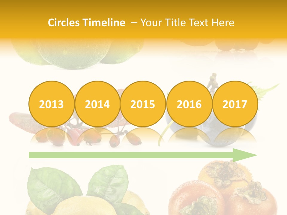 Isolated Juicy Lemon PowerPoint Template