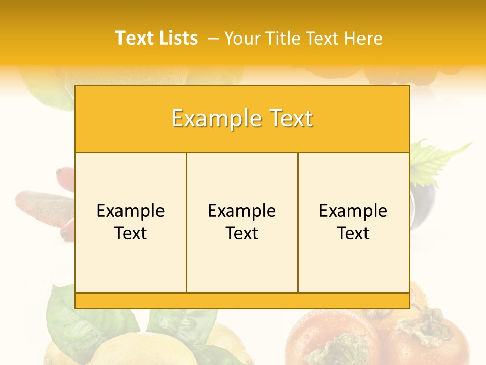 Isolated Juicy Lemon PowerPoint Template