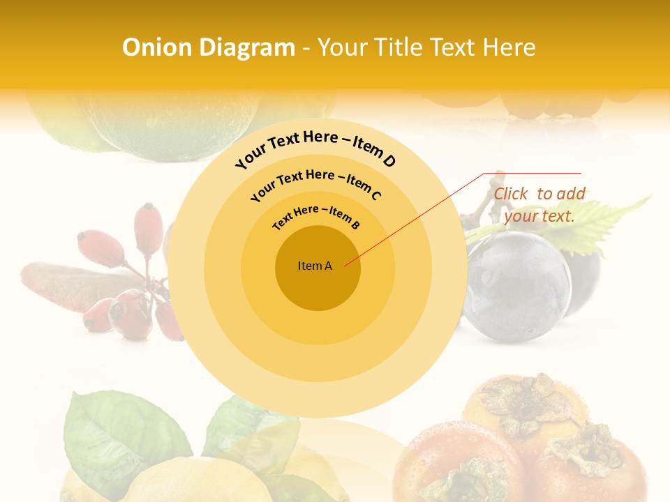 Isolated Juicy Lemon PowerPoint Template