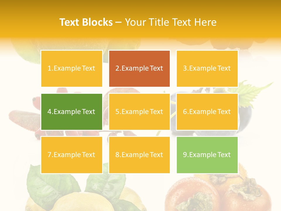 Isolated Juicy Lemon PowerPoint Template