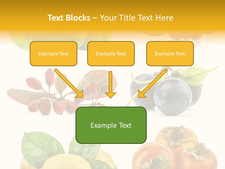 Isolated Juicy Lemon PowerPoint Template