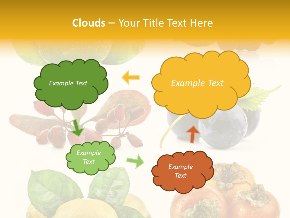 Isolated Juicy Lemon PowerPoint Template