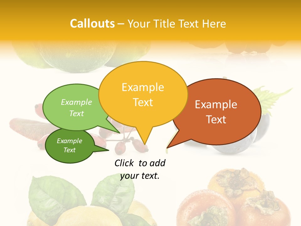 Isolated Juicy Lemon PowerPoint Template