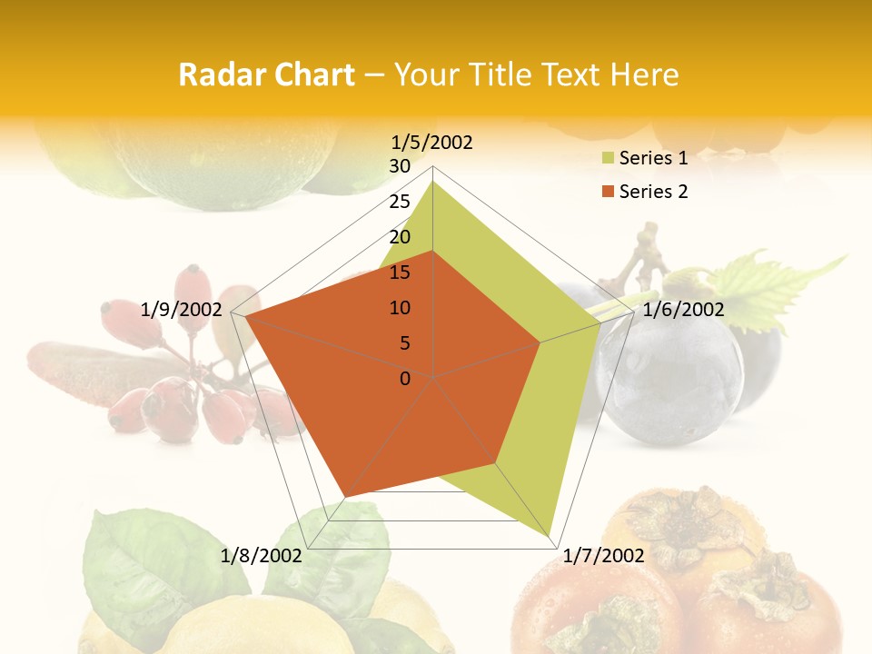Isolated Juicy Lemon PowerPoint Template