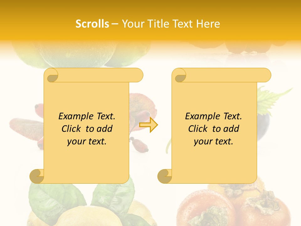 Isolated Juicy Lemon PowerPoint Template