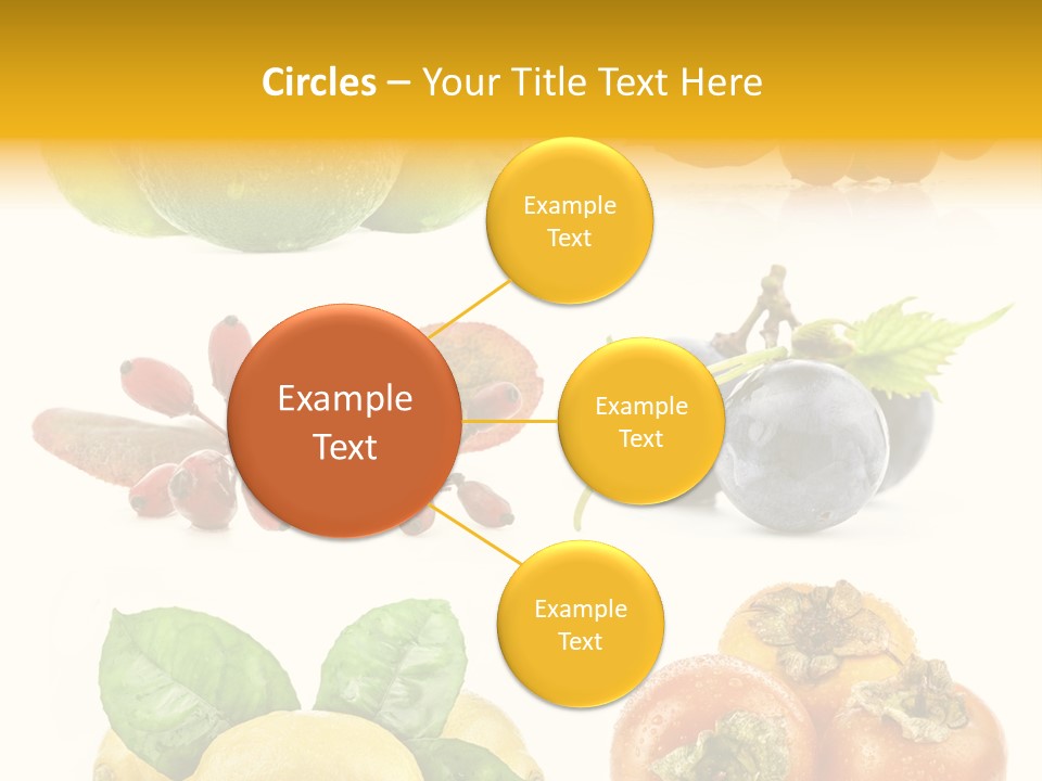 Isolated Juicy Lemon PowerPoint Template