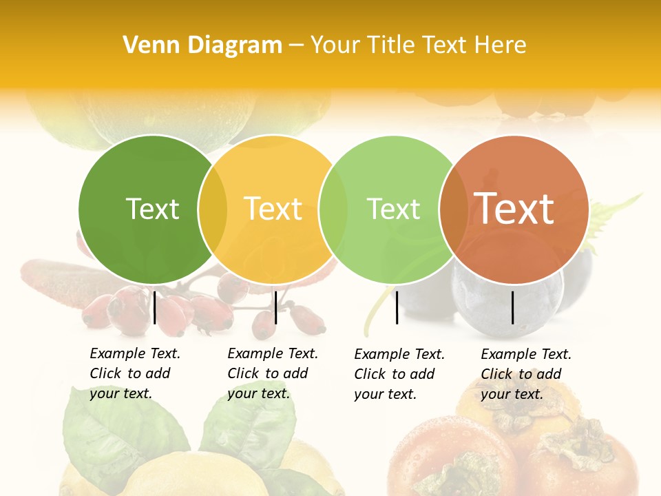 Isolated Juicy Lemon PowerPoint Template