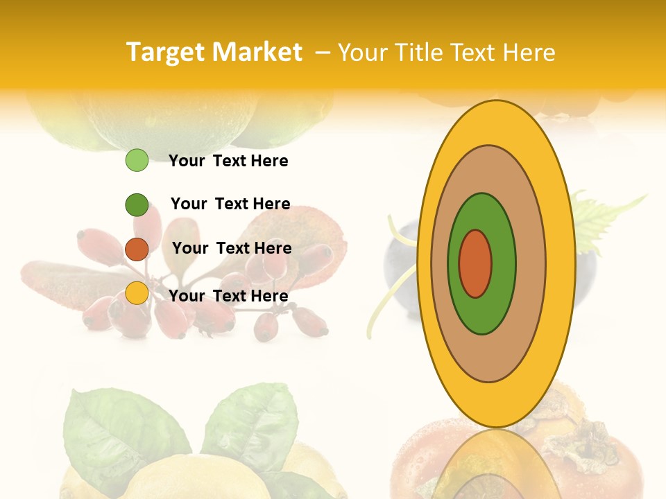 Isolated Juicy Lemon PowerPoint Template