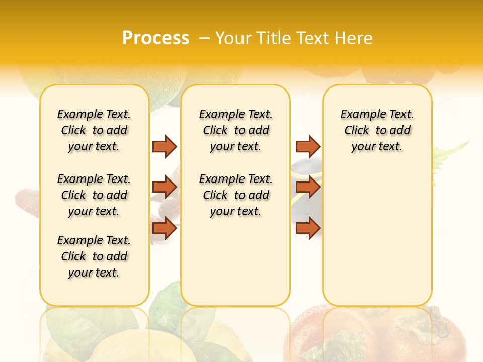 Isolated Juicy Lemon PowerPoint Template