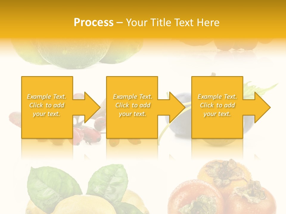 Isolated Juicy Lemon PowerPoint Template
