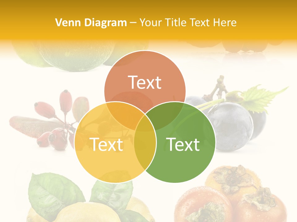 Isolated Juicy Lemon PowerPoint Template