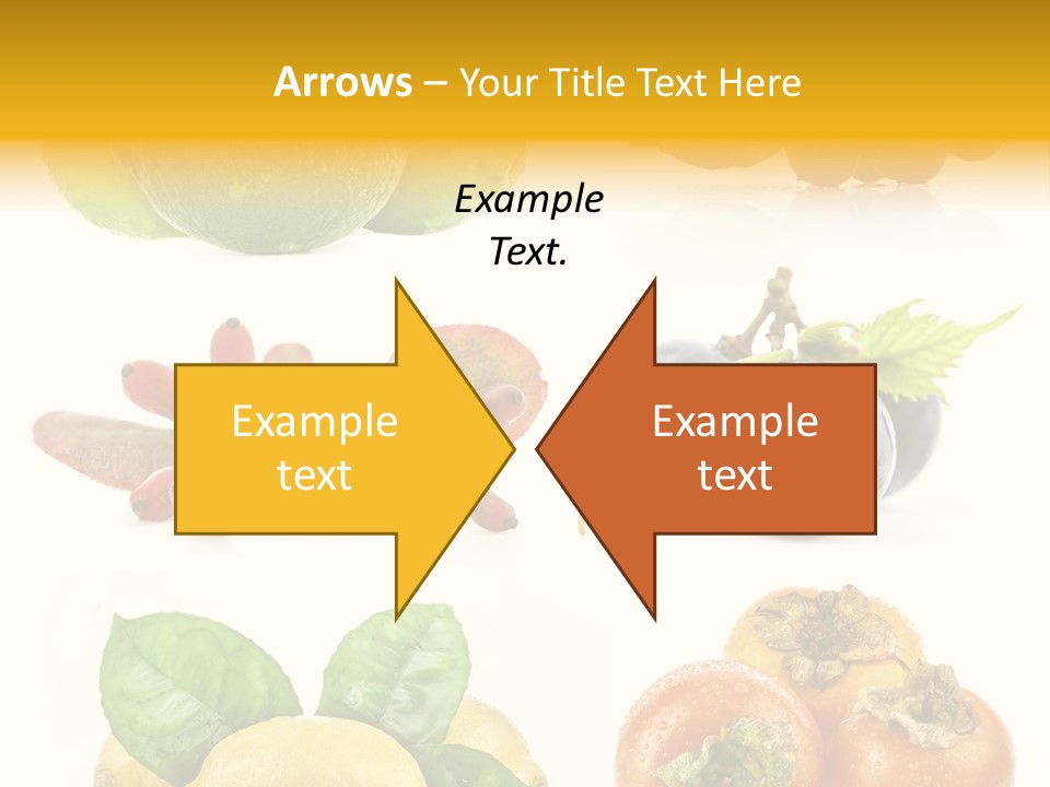 Isolated Juicy Lemon PowerPoint Template