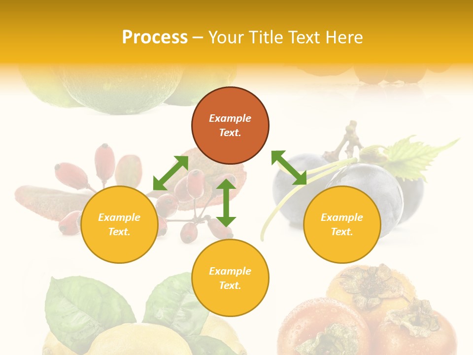 Isolated Juicy Lemon PowerPoint Template