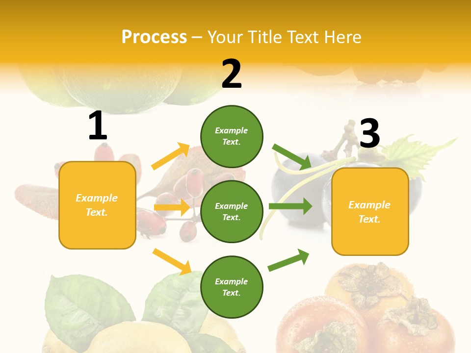 Isolated Juicy Lemon PowerPoint Template